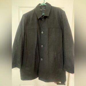 Men's Tommy Hilfiger Black Pea Coat